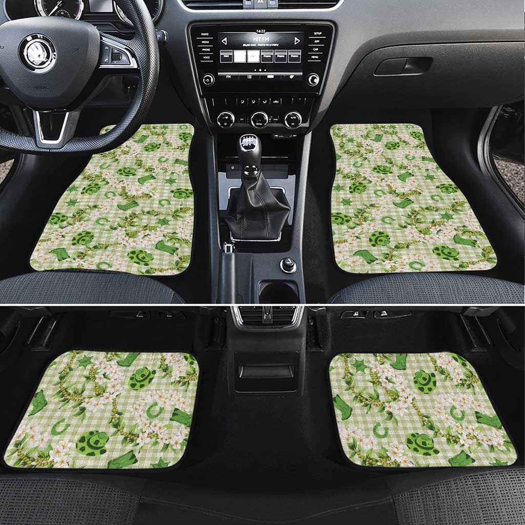 Mokihana Maile Ilima Leis Paniolo Palaka Car Mats Hawaiian Omaomo Ala Spirit - Polynesian Pride
