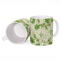 Mokihana Maile Ilima Leis Paniolo Palaka Ceramic Mug Hawaiian Omaomo Ala Spirit - Polynesian Pride