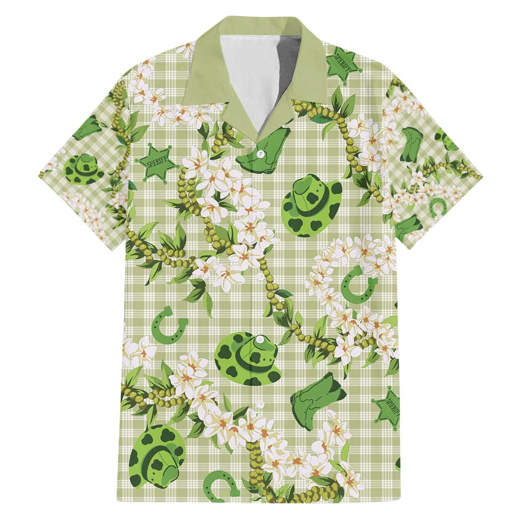 Mokihana Maile Ilima Leis Paniolo Palaka Family Matching Mermaid Dress and Hawaiian Shirt Hawaiian Omaomo Ala Spirit - Polynesian Pride