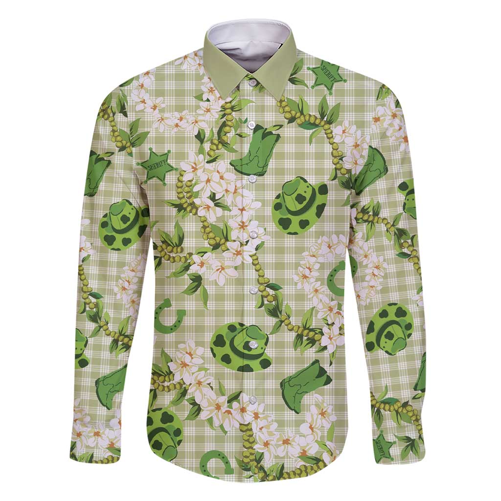 Mokihana Maile Ilima Leis Paniolo Palaka Family Matching Short Sleeve Bodycon Dress and Hawaiian Shirt Hawaiian Omaomo Ala Spirit - Polynesian Pride