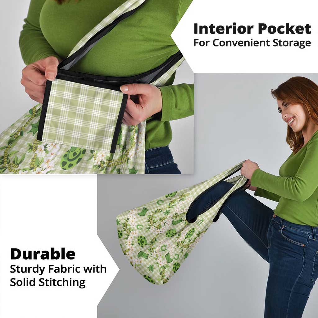 Mokihana Maile Ilima Leis Paniolo Palaka Grocery Bag Hawaiian Omaomo Ala Spirit - Polynesian Pride