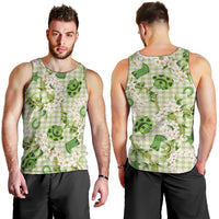 Mokihana Maile Ilima Leis Paniolo Palaka Men Tank Top Hawaiian Omaomo Ala Spirit - Polynesian Pride