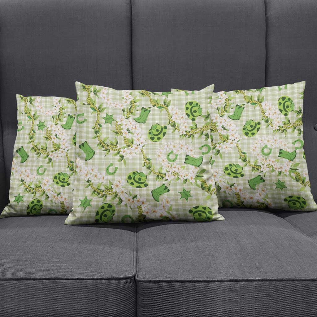 Mokihana Maile Ilima Leis Paniolo Palaka Pillow Cover Hawaiian Omaomo Ala Spirit LT9 - Polynesian Pride