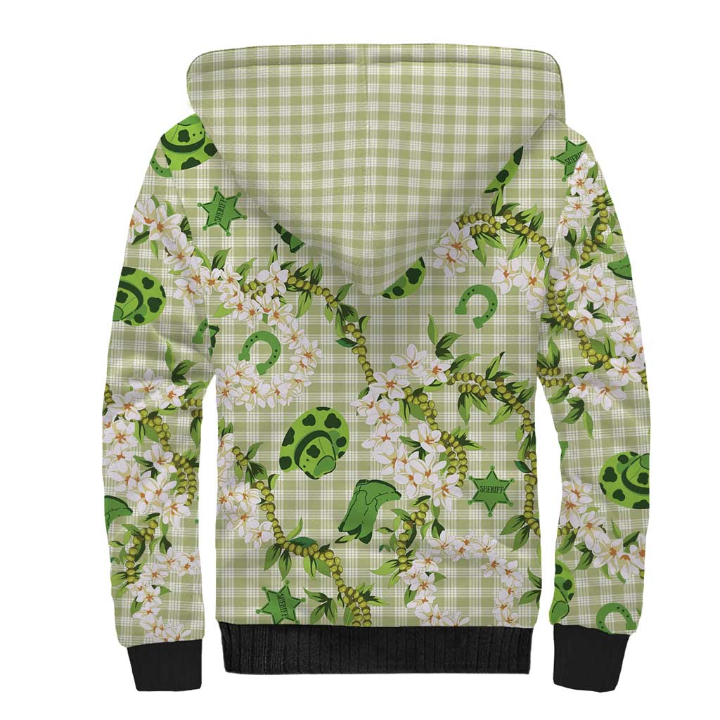 Mokihana Maile Ilima Leis Paniolo Palaka Sherpa Hoodie Hawaiian Omaomo Ala Spirit - Polynesian Pride