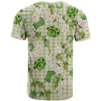 Mokihana Maile Ilima Leis Paniolo Palaka T Shirt Hawaiian Omaomo Ala Spirit - Polynesian Pride