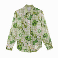 Mokihana Maile Ilima Leis Paniolo Palaka Women Casual Shirt Hawaiian Omaomo Ala Spirit - Polynesian Pride