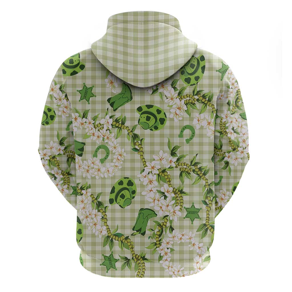 Mokihana Maile Ilima Leis Paniolo Palaka Zip Hoodie Hawaiian Omaomo Ala Spirit - Polynesian Pride