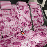 Mokihana Maile Ilima Leis Paniolo Palaka Back Car Seat Cover Hawaiian Omaomo Ulaula Spirit - Polynesian Pride