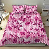 Mokihana Maile Ilima Leis Paniolo Palaka Bedding Set Hawaiian Omaomo Ulaula Spirit - Polynesian Pride