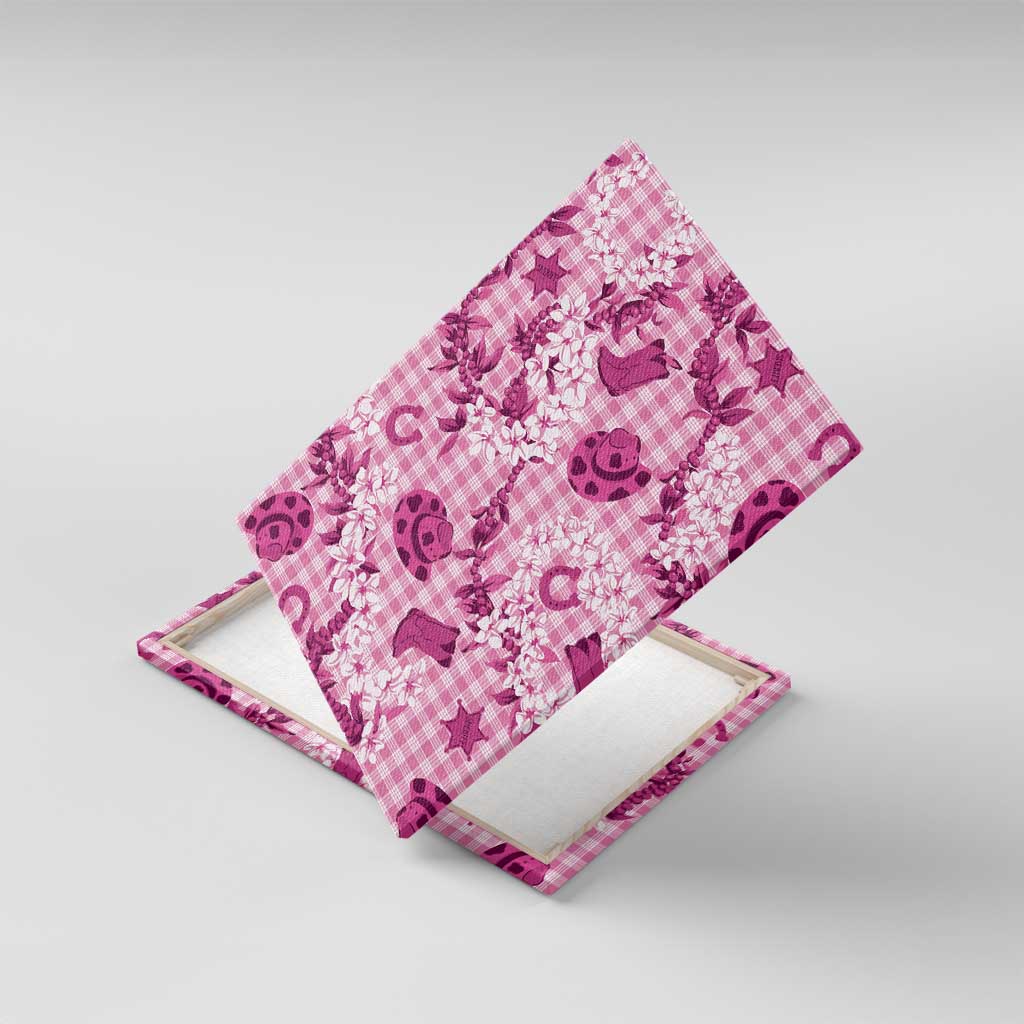 Mokihana Maile Ilima Leis Paniolo Palaka Canvas Wall Art Hawaiian Omaomo Ulaula Spirit - Polynesian Pride