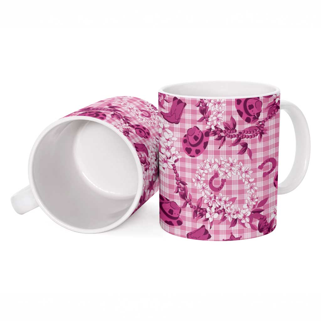 Mokihana Maile Ilima Leis Paniolo Palaka Ceramic Mug Hawaiian Omaomo Ulaula Spirit - Polynesian Pride
