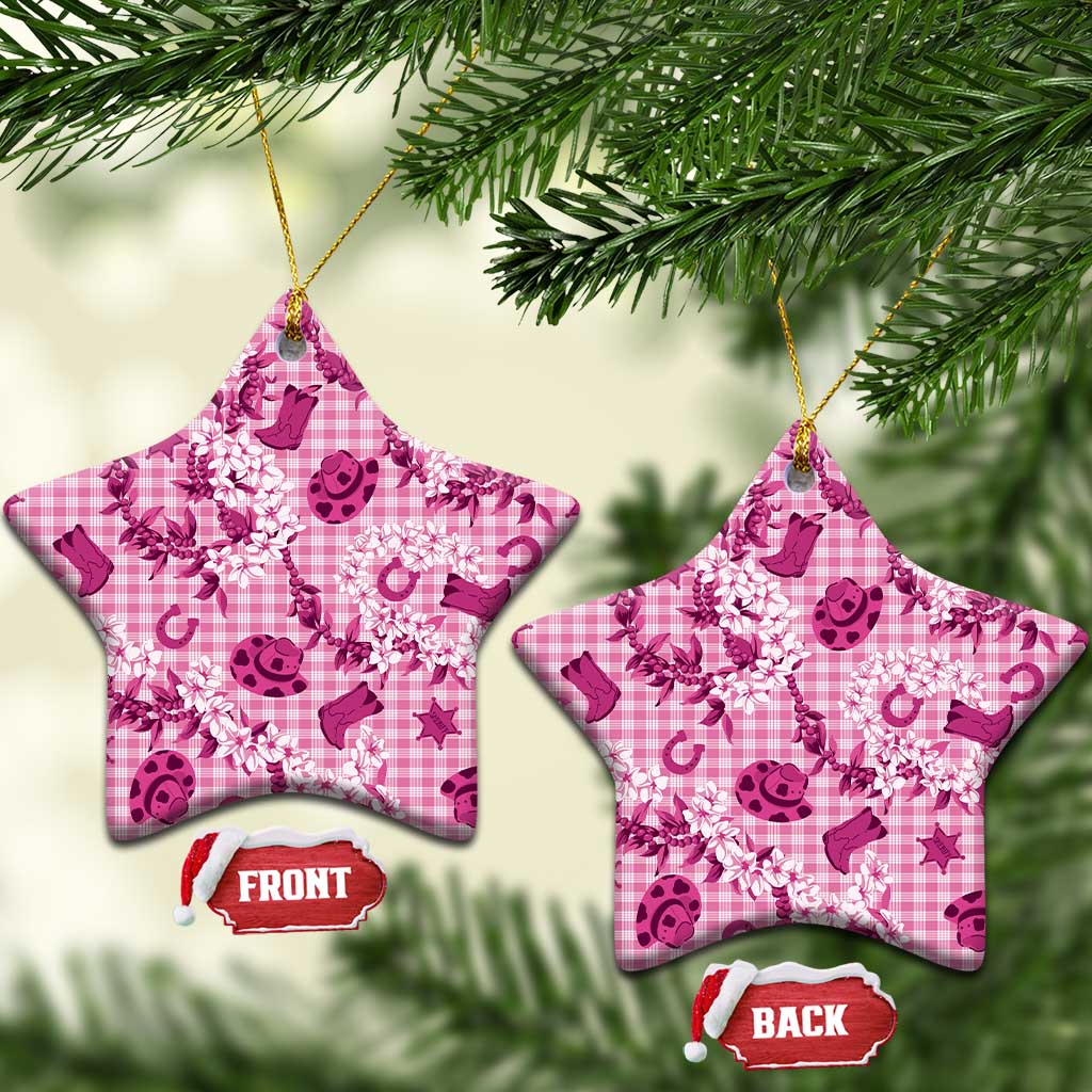 Mokihana Maile Ilima Leis Paniolo Palaka Ceramic Ornament Hawaiian Omaomo Ulaula Spirit - Polynesian Pride