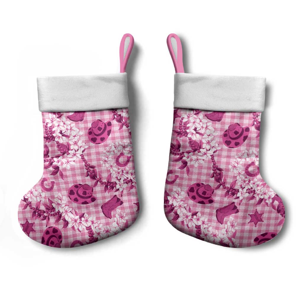 Mokihana Maile Ilima Leis Paniolo Palaka Christmas Stocking Hawaiian Omaomo Ulaula Spirit - Polynesian Pride