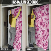 Mokihana Maile Ilima Leis Paniolo Palaka Door Cover Hawaiian Omaomo Ulaula Spirit - Polynesian Pride