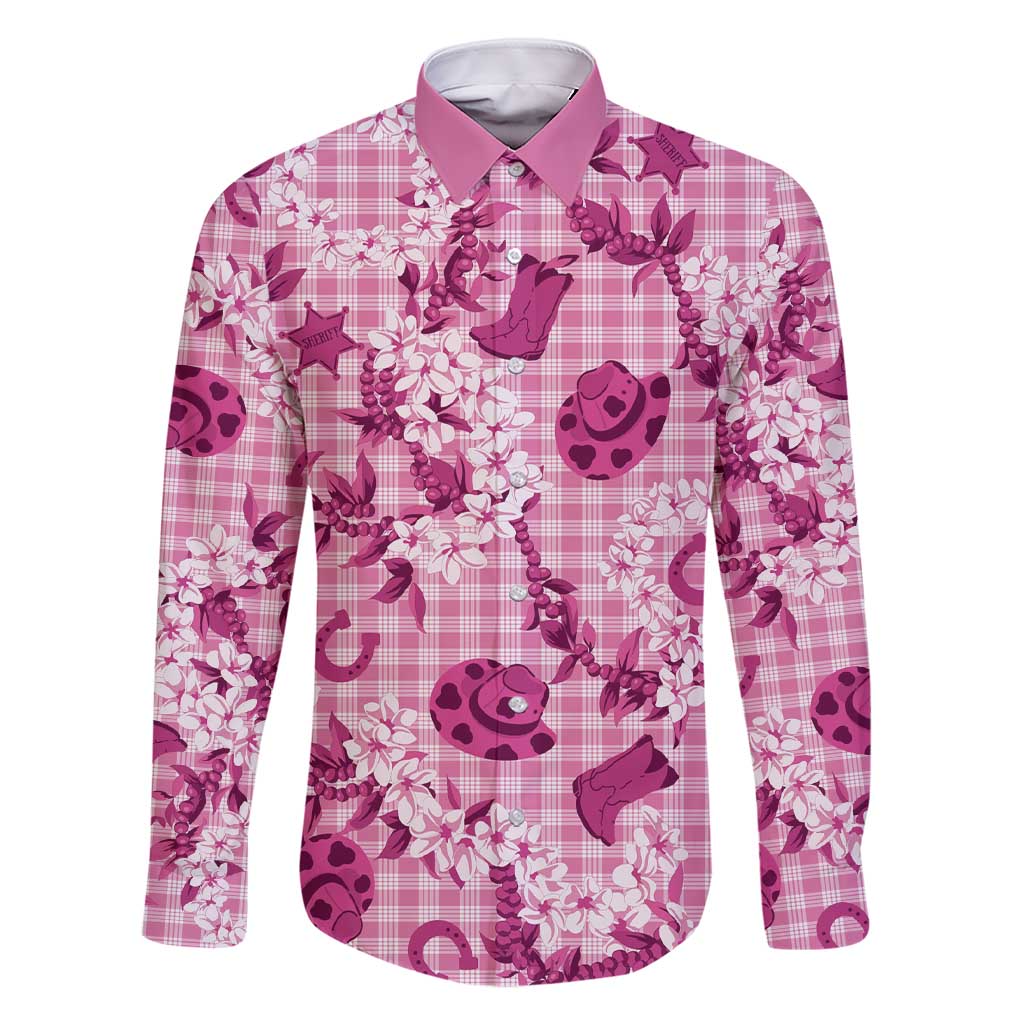 Mokihana Maile Ilima Leis Paniolo Palaka Family Matching Short Sleeve Bodycon Dress and Hawaiian Shirt Hawaiian Omaomo Ulaula Spirit - Polynesian Pride