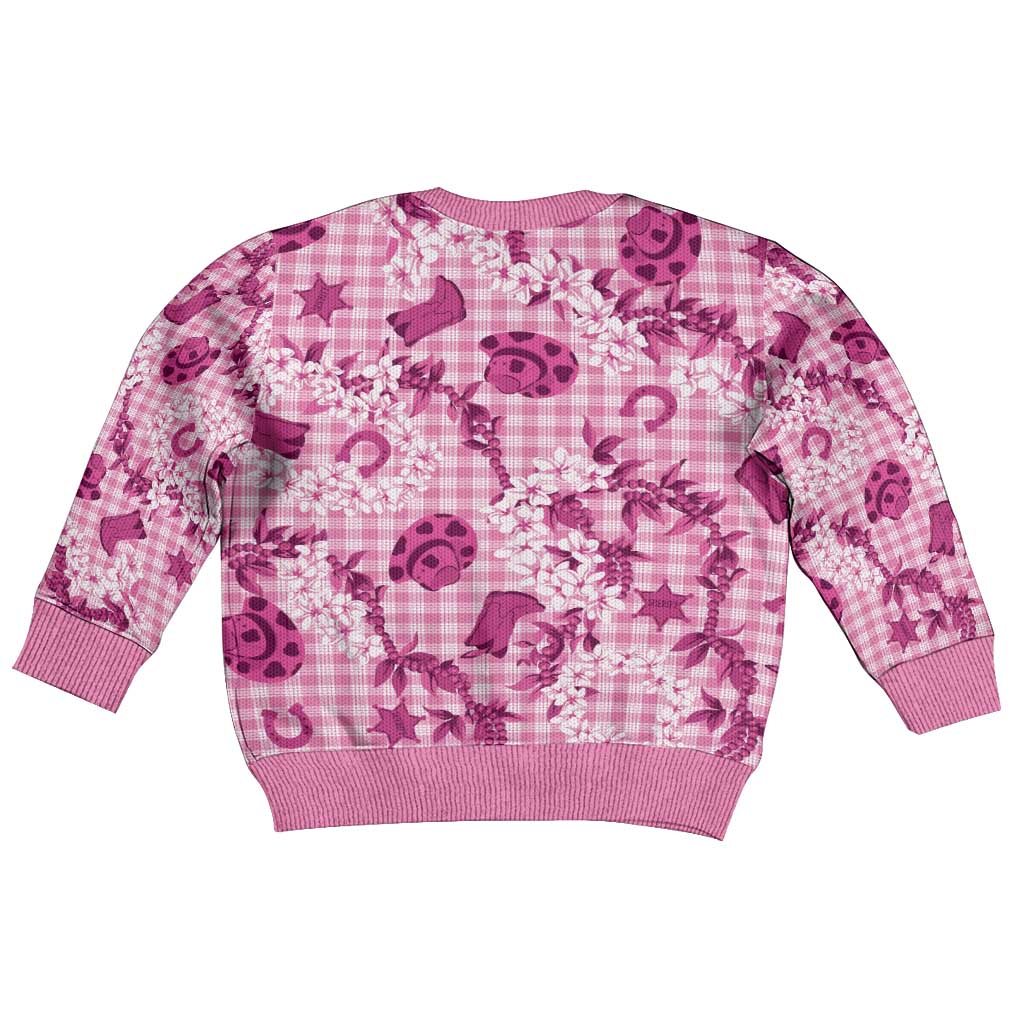 Mokihana Maile Ilima Leis Paniolo Palaka Kid Ugly Christmas Sweater Hawaiian Omaomo Ulaula Spirit - Polynesian Pride