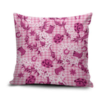 Mokihana Maile Ilima Leis Paniolo Palaka Pillow Cover Hawaiian Omaomo Ulaula Spirit - Polynesian Pride