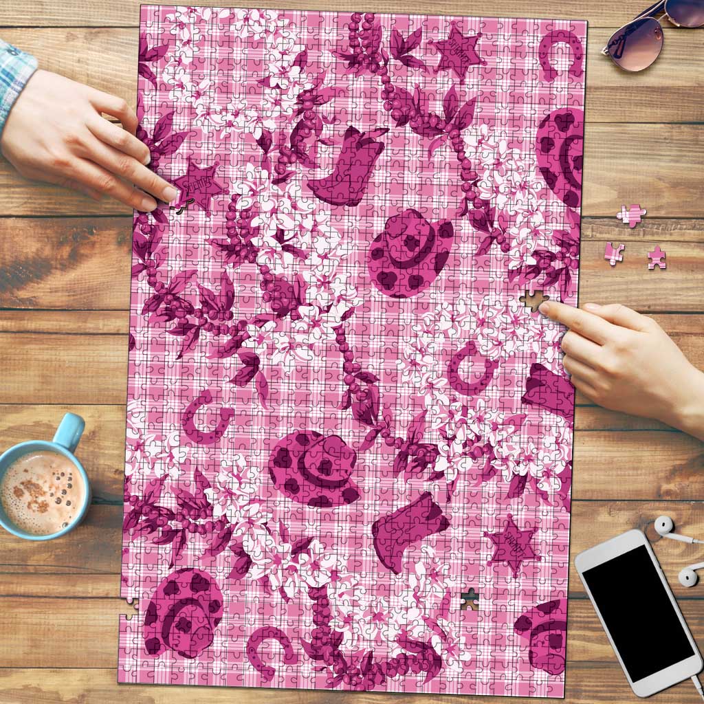 Mokihana Maile Ilima Leis Paniolo Palaka Puzzle Hawaiian Omaomo Ulaula Spirit - Polynesian Pride