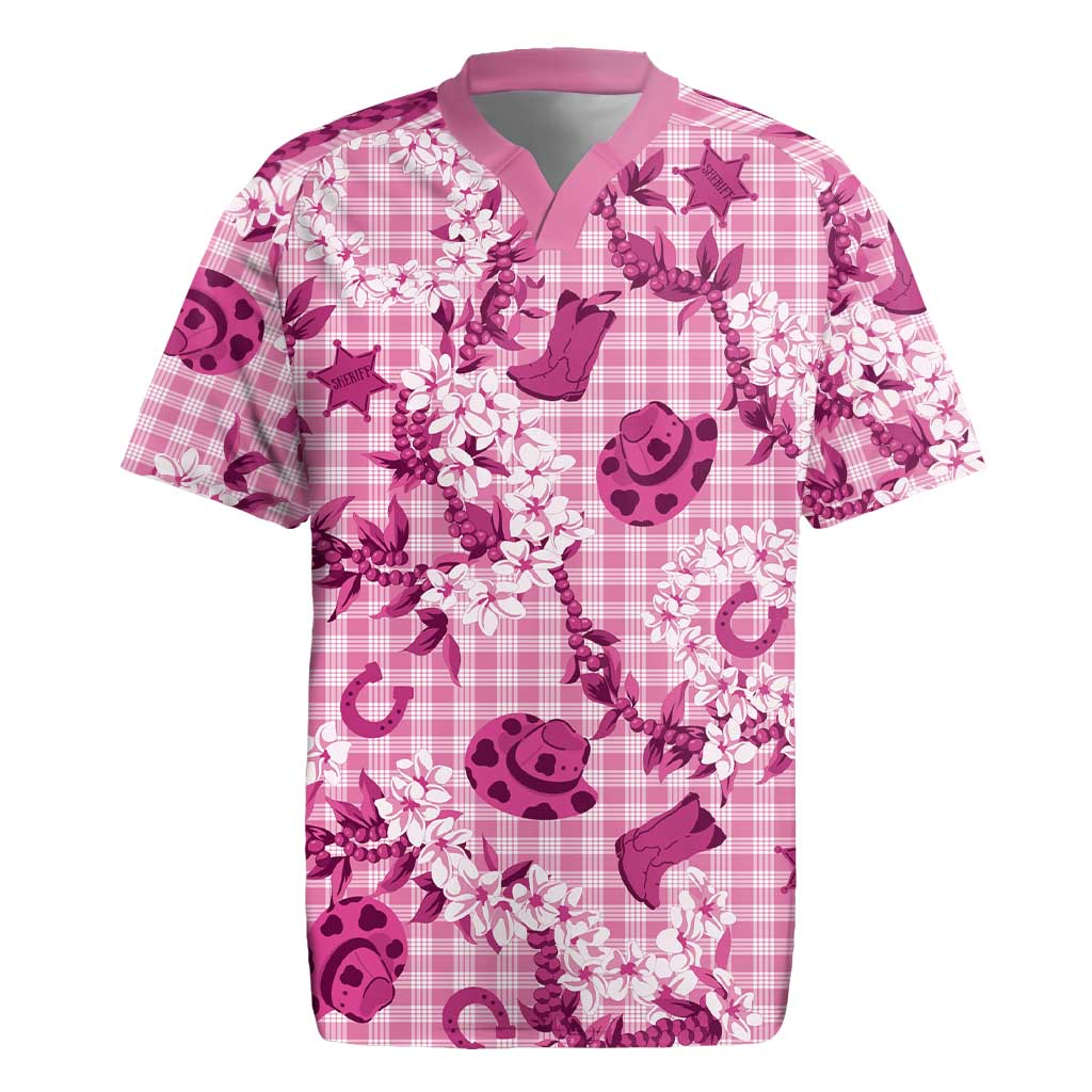 Mokihana Maile Ilima Leis Paniolo Palaka Rugby Jersey Hawaiian Omaomo Ulaula Spirit - Polynesian Pride