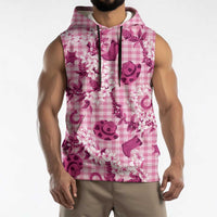 Mokihana Maile Ilima Leis Paniolo Palaka Sleeveless Hoodie Hawaiian Omaomo Ulaula Spirit - Polynesian Pride