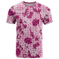 Mokihana Maile Ilima Leis Paniolo Palaka T Shirt Hawaiian Omaomo Ulaula Spirit - Polynesian Pride