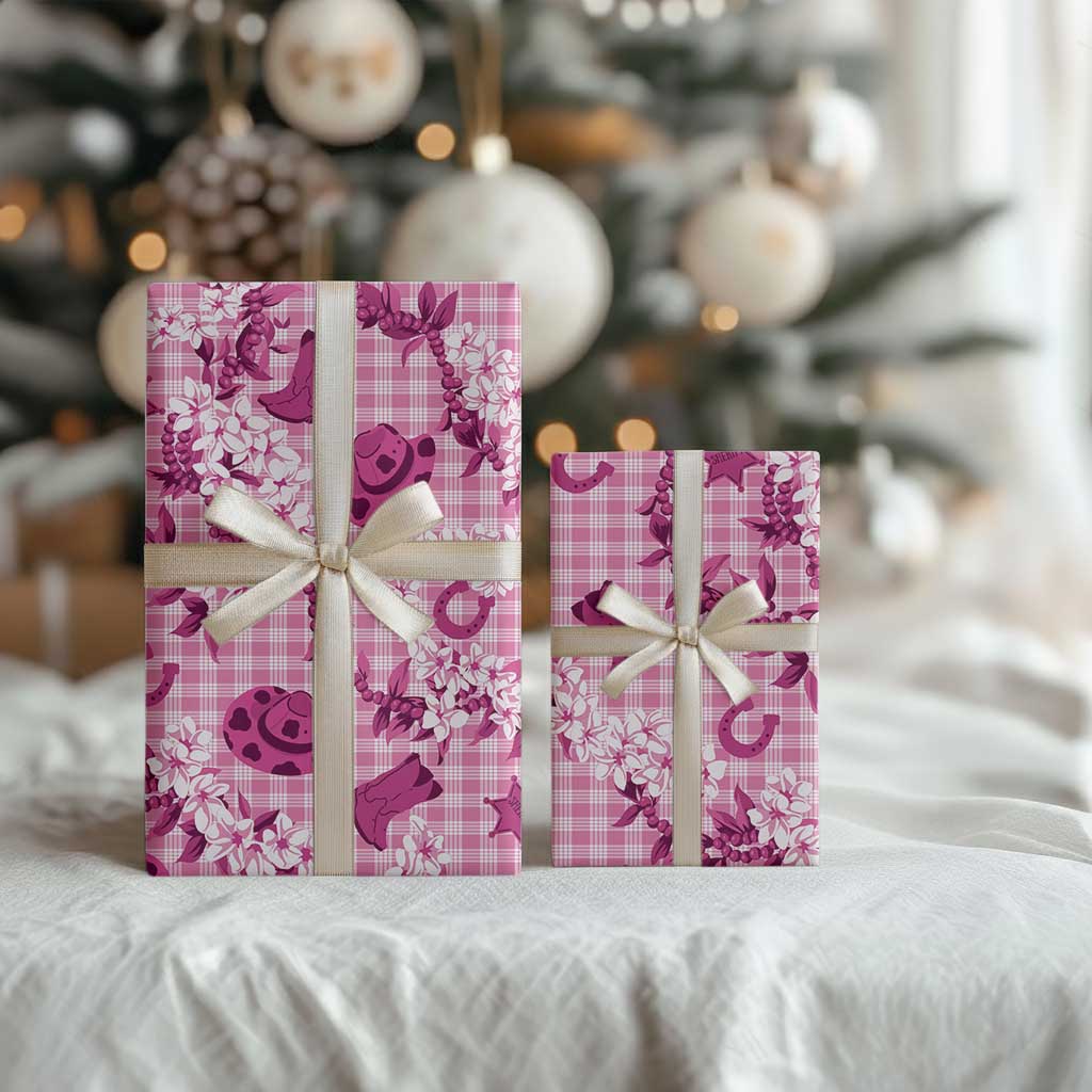 Mokihana Maile Ilima Leis Paniolo Palaka Wrapping Paper Hawaiian Omaomo Ulaula Spirit - Polynesian Pride