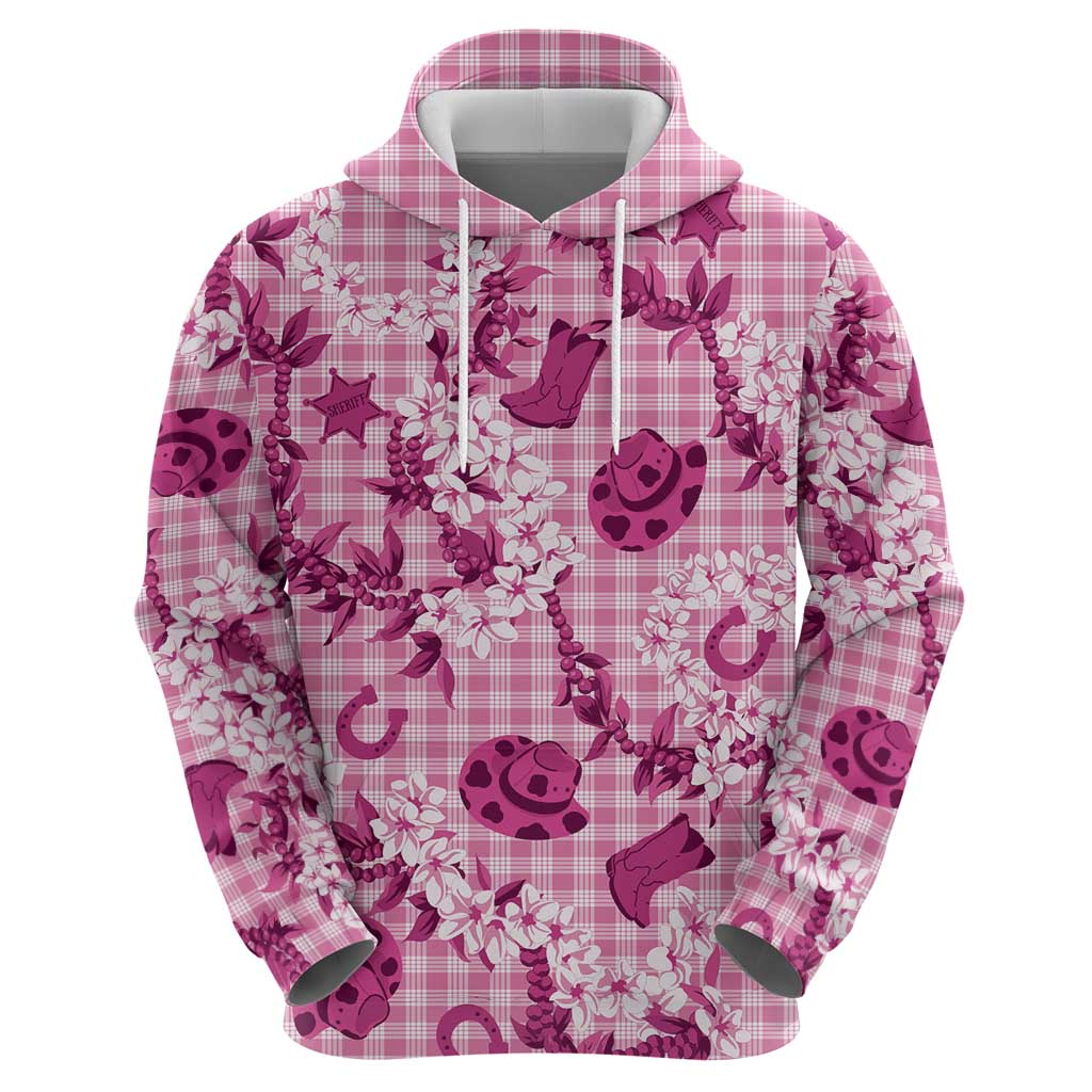 Mokihana Maile Ilima Leis Paniolo Palaka Zip Hoodie Hawaiian Omaomo Ulaula Spirit - Polynesian Pride