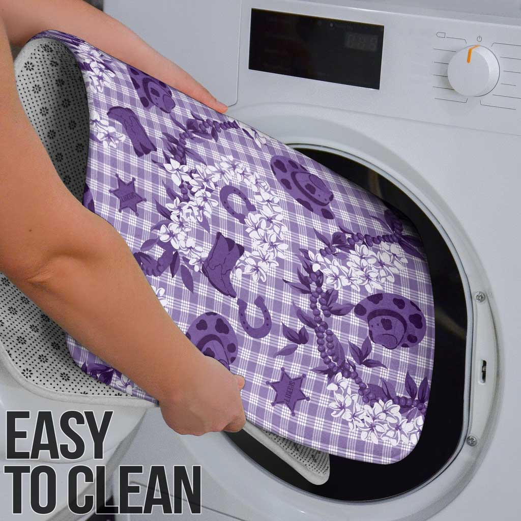 Mokihana Maile Ilima Leis Paniolo Palaka Bathroom Set Hawaiian Poni Spirit - Polynesian Pride