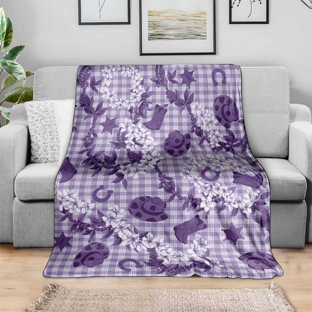 Mokihana Maile Ilima Leis Paniolo Palaka Blanket Hawaiian Poni Spirit - Polynesian Pride