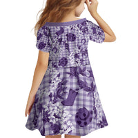 Mokihana Maile Ilima Leis Paniolo Palaka Family Matching Off The Shoulder Long Sleeve Dress and Hawaiian Shirt Hawaiian Poni Spirit - Polynesian Pride