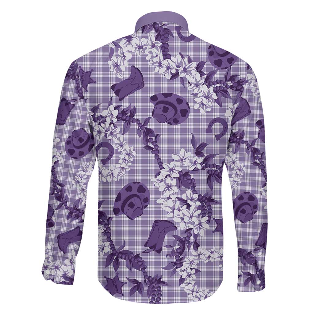 Mokihana Maile Ilima Leis Paniolo Palaka Family Matching Puletasi and Hawaiian Shirt Hawaiian Poni Spirit LT9 - Polynesian Pride