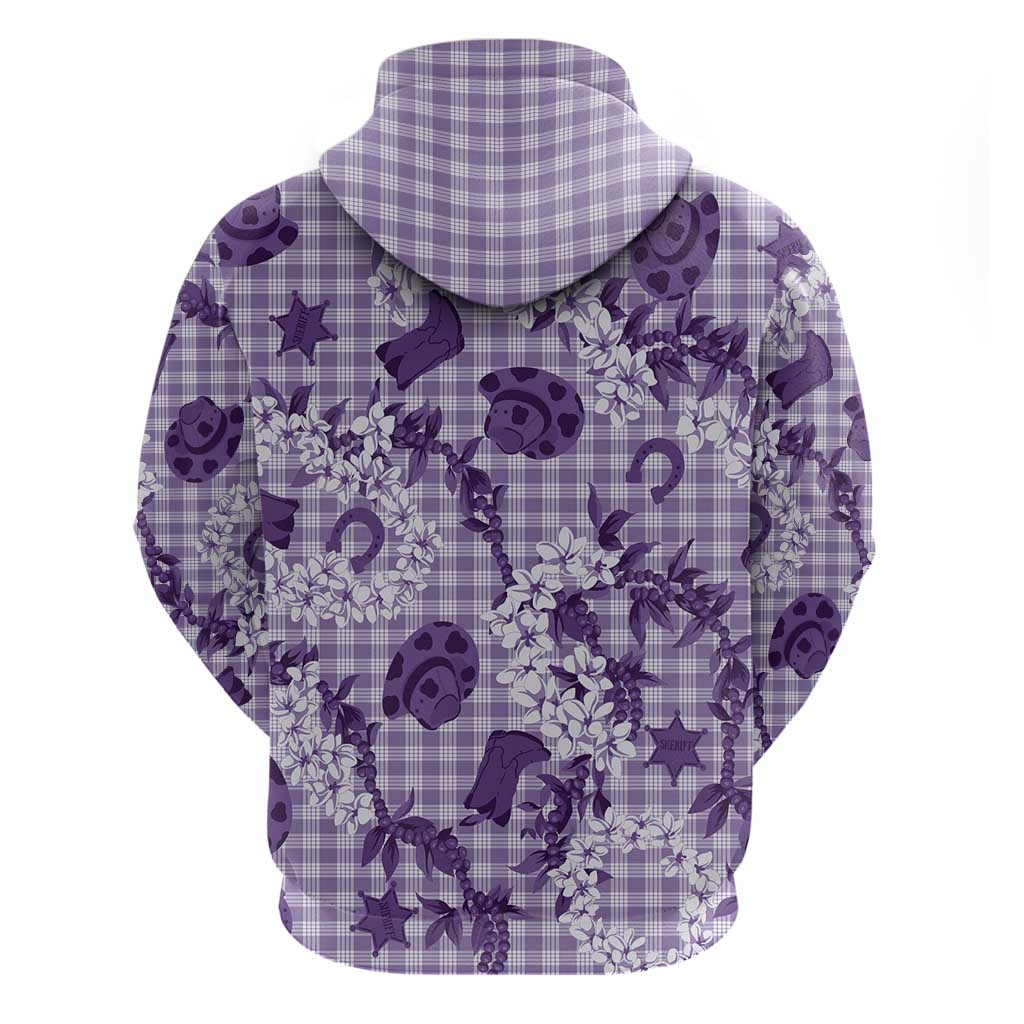 Mokihana Maile Ilima Leis Paniolo Palaka Hoodie Hawaiian Poni Spirit - Polynesian Pride