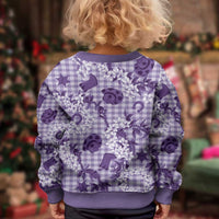 Mokihana Maile Ilima Leis Paniolo Palaka Kid Ugly Christmas Sweater Hawaiian Poni Spirit - Polynesian Pride