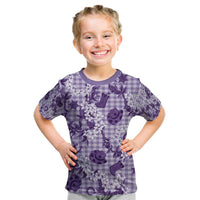 Mokihana Maile Ilima Leis Paniolo Palaka Kid T Shirt Hawaiian Poni Spirit - Polynesian Pride