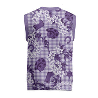 Mokihana Maile Ilima Leis Paniolo Palaka Christmas Knitted V-Neck Vest Hawaiian Poni Spirit - Polynesian Pride