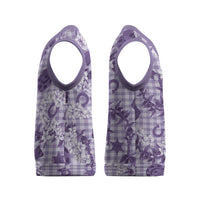 Mokihana Maile Ilima Leis Paniolo Palaka Christmas Knitted V-Neck Vest Hawaiian Poni Spirit - Polynesian Pride