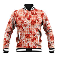 Mokihana Maile Ilima Leis Paniolo Palaka Baseball Jacket Hawaiian Ulaula Spirit - Polynesian Pride