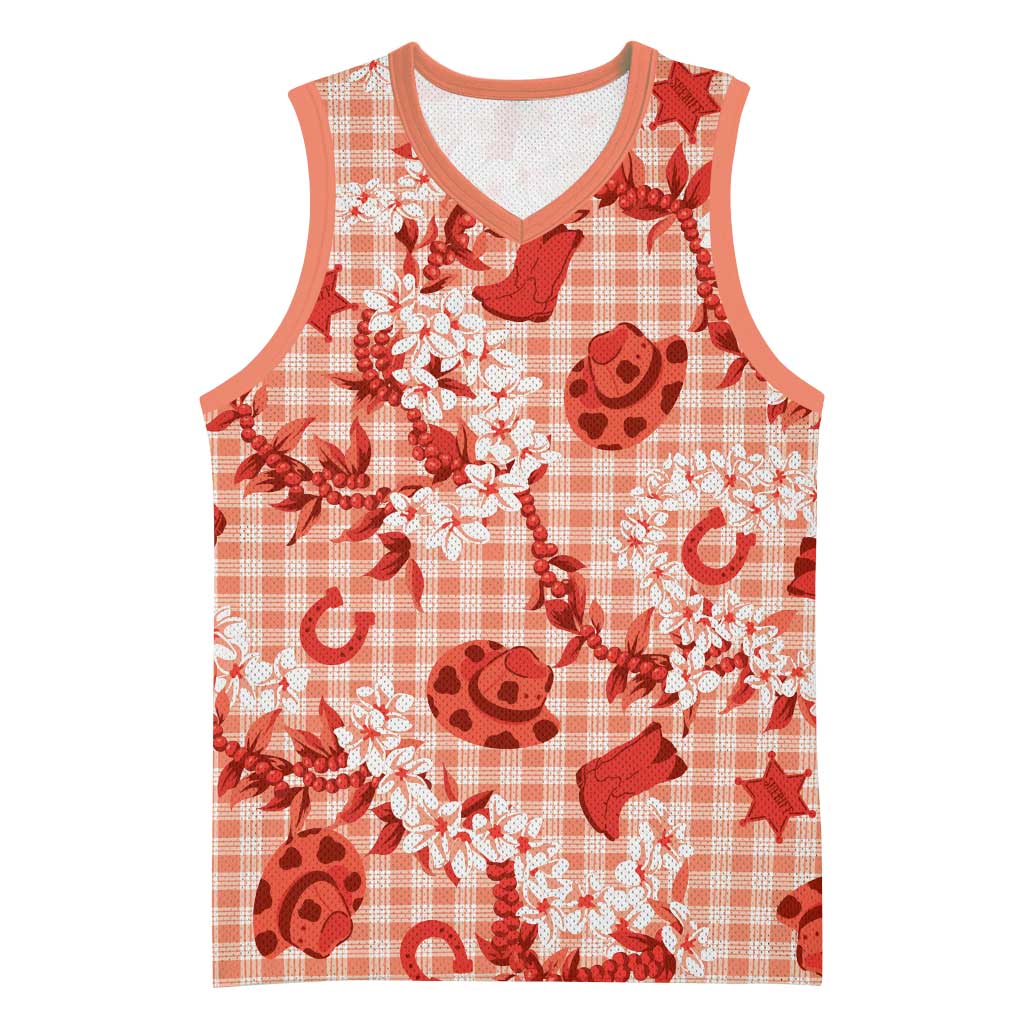 Mokihana Maile Ilima Leis Paniolo Palaka Basketball Jersey Hawaiian Ulaula Spirit - Polynesian Pride