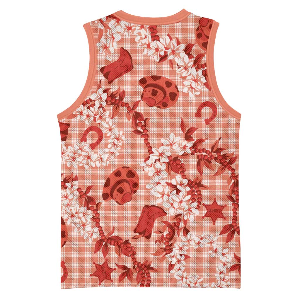 Mokihana Maile Ilima Leis Paniolo Palaka Basketball Jersey Hawaiian Ulaula Spirit - Polynesian Pride