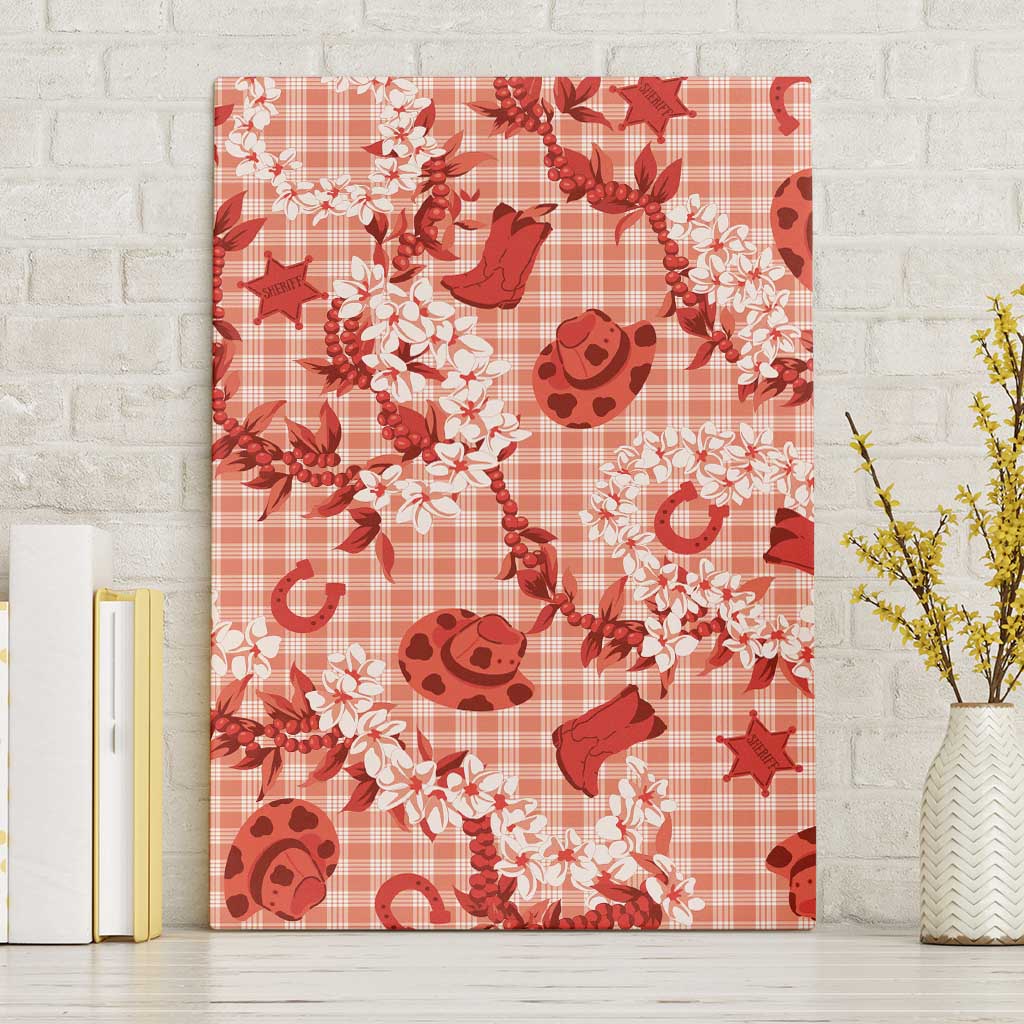 Mokihana Maile Ilima Leis Paniolo Palaka Canvas Wall Art Hawaiian Ulaula Spirit - Polynesian Pride