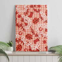 Mokihana Maile Ilima Leis Paniolo Palaka Canvas Wall Art Hawaiian Ulaula Spirit - Polynesian Pride