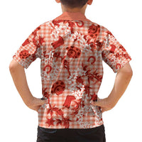 Mokihana Maile Ilima Leis Paniolo Palaka Family Matching Puletasi and Hawaiian Shirt Hawaiian Ulaula Spirit - Polynesian Pride