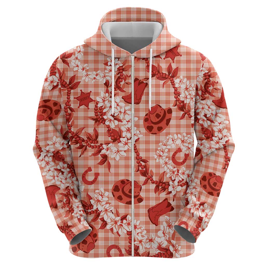 Mokihana Maile Ilima Leis Paniolo Palaka Hoodie Hawaiian Ulaula Spirit - Polynesian Pride