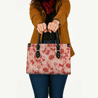 Mokihana Maile Ilima Leis Paniolo Palaka Leather Bag Hawaiian Ulaula Spirit - Polynesian Pride