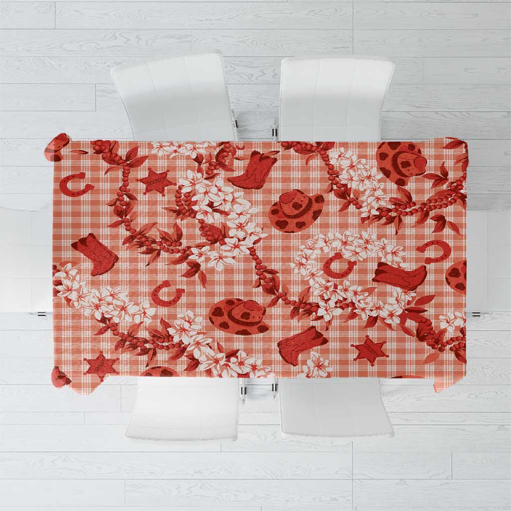 Mokihana Maile Ilima Leis Paniolo Palaka Tablecloth Hawaiian Ulaula Spirit - Polynesian Pride