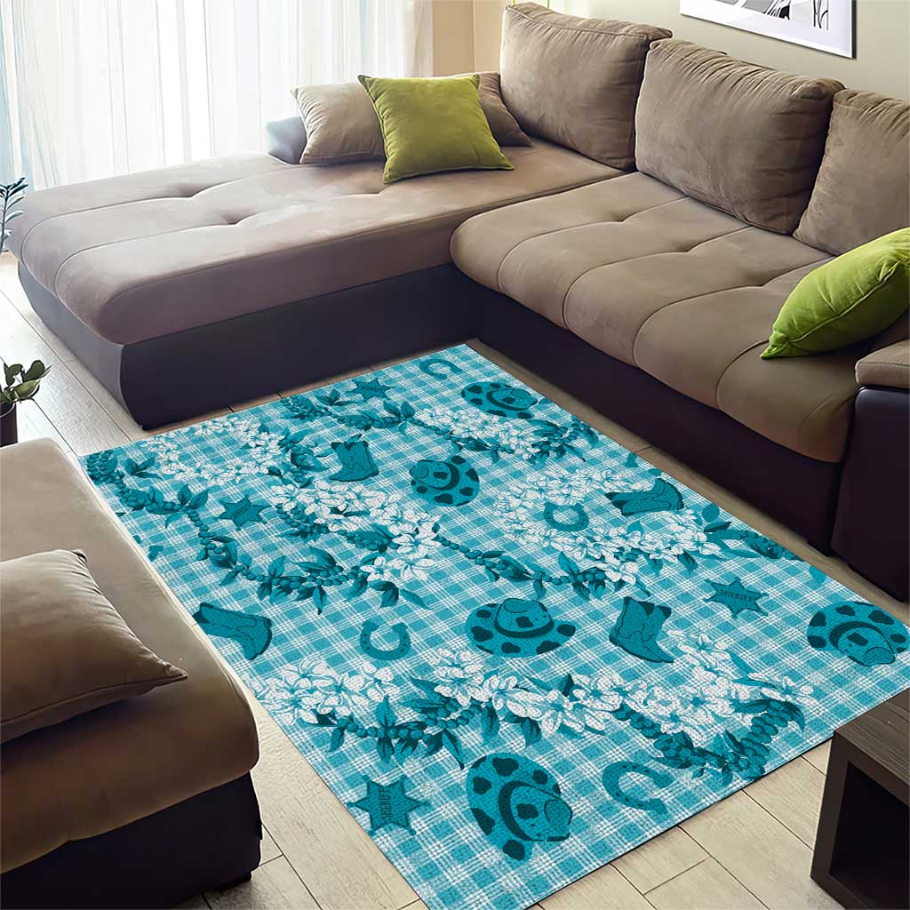 Mokihana Maile Ilima Leis Paniolo Palaka Area Rug Hawaiian Polu Opa Spirit - Polynesian Pride