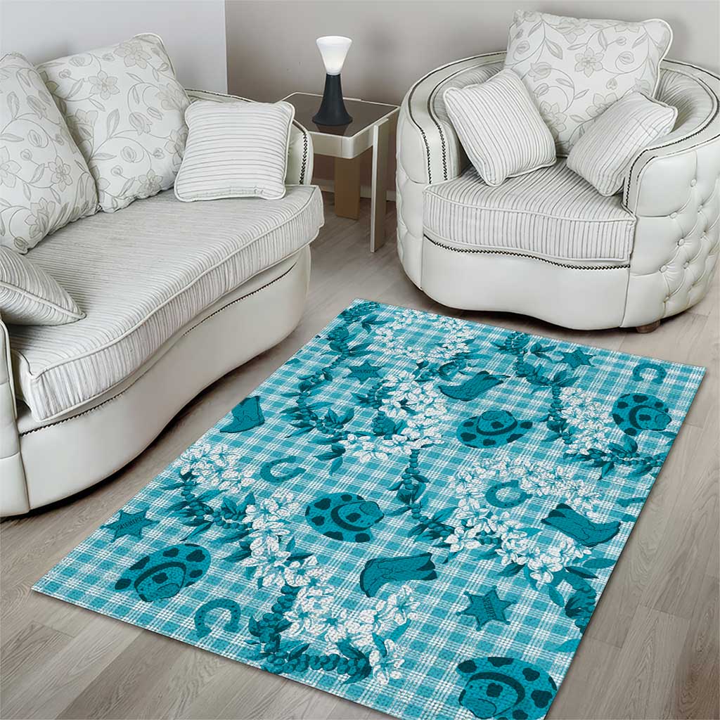 Mokihana Maile Ilima Leis Paniolo Palaka Area Rug Hawaiian Polu Opa Spirit - Polynesian Pride