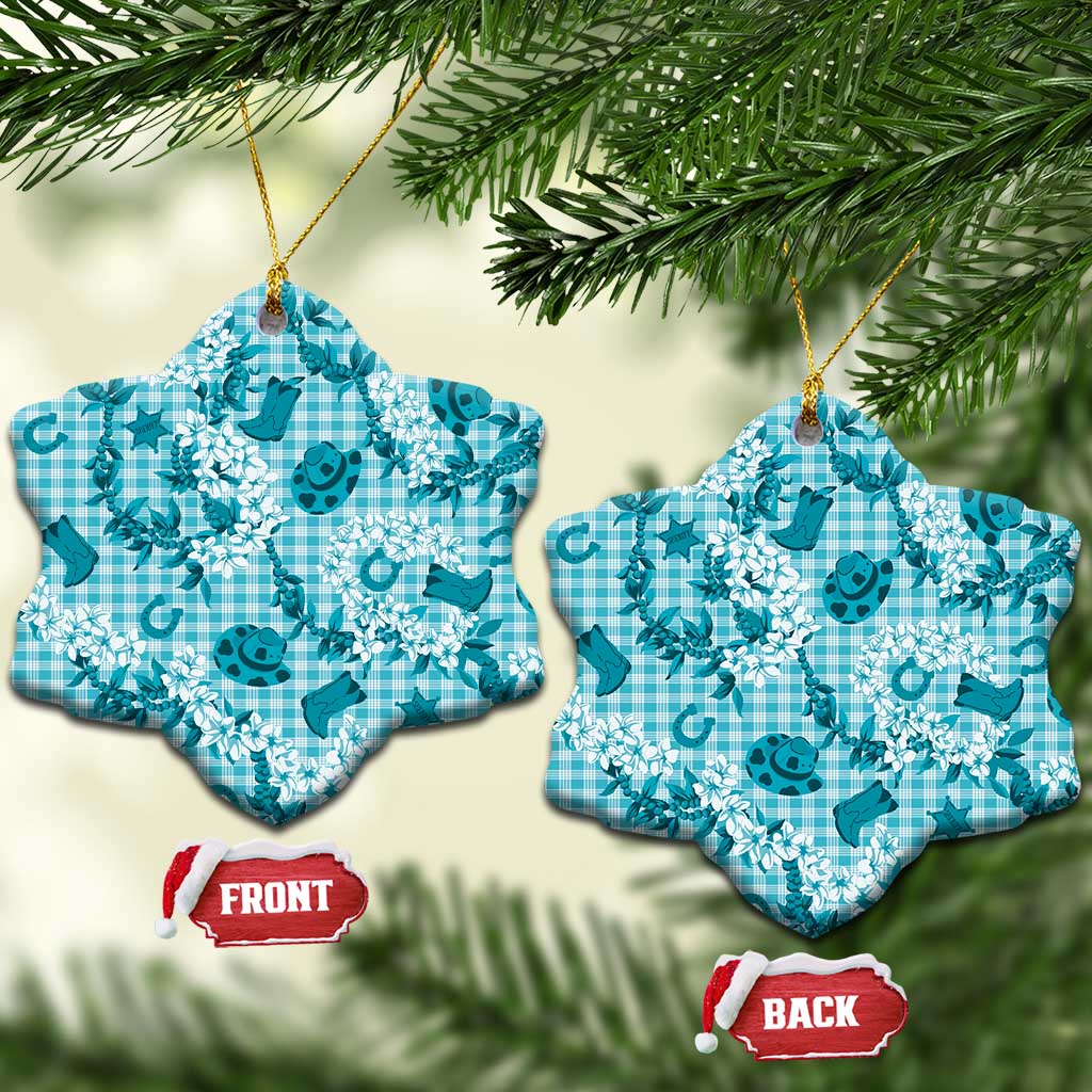 Mokihana Maile Ilima Leis Paniolo Palaka Ceramic Ornament Hawaiian Polu Opa Spirit - Polynesian Pride