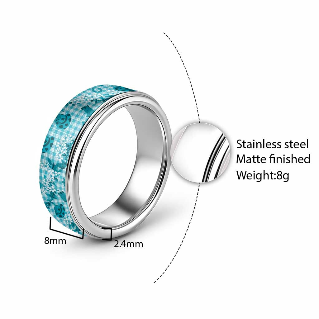 Mokihana Maile Ilima Leis Paniolo Palaka Classic Ring Hawaiian Polu Opa Spirit - Polynesian Pride