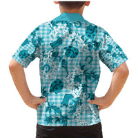 Mokihana Maile Ilima Leis Paniolo Palaka Family Matching Mermaid Dress and Hawaiian Shirt Hawaiian Polu Opa Spirit - Polynesian Pride